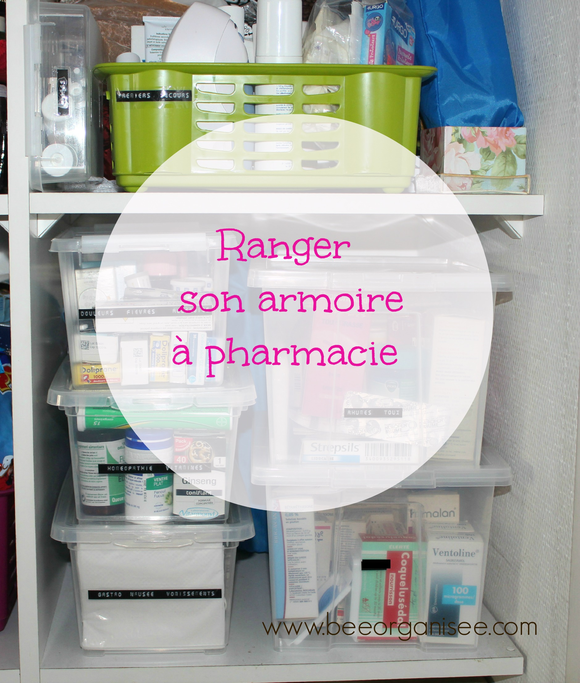 Ranger son armoire à pharmacie - Bee Organisée