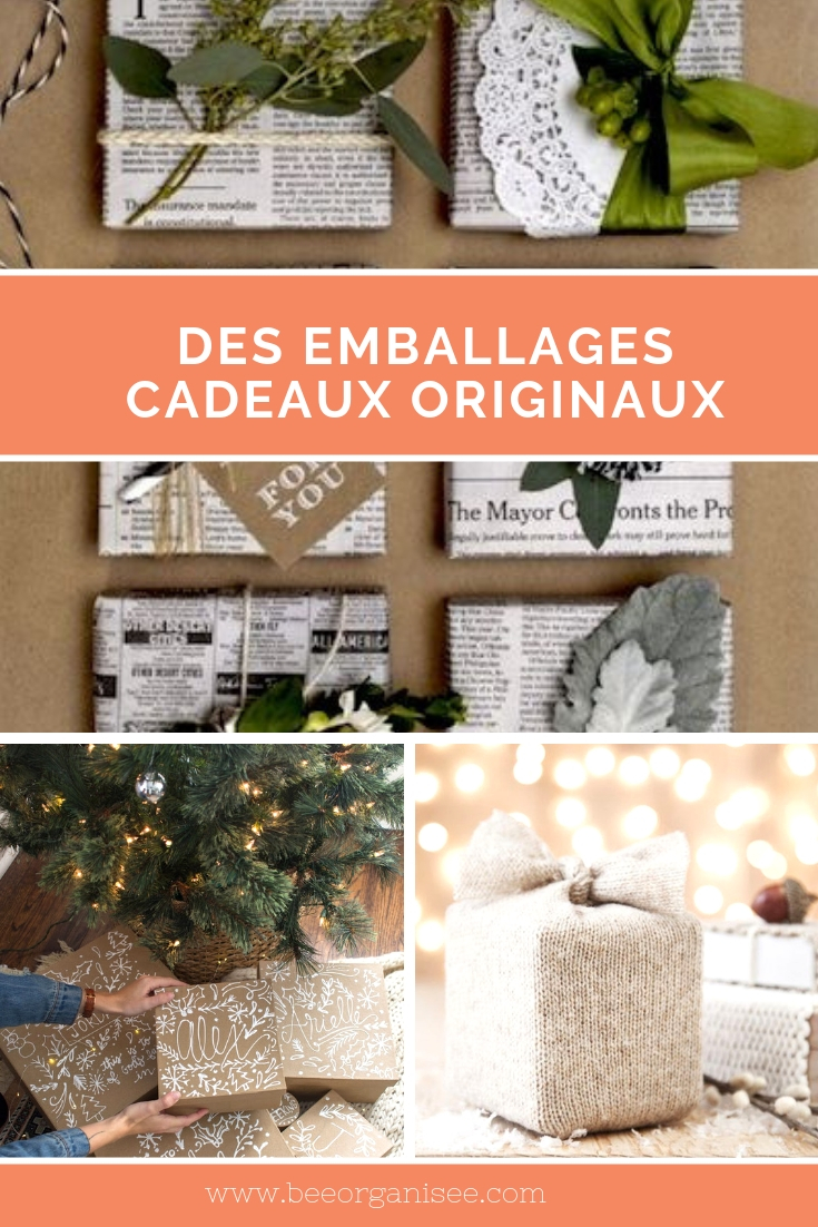 Des emballages cadeaux originaux :  Aujourd'hui je souhaitais partager avec vous des idées originales pour emballer vos cadeaux de Noël et étonner votre famille et vos amis.