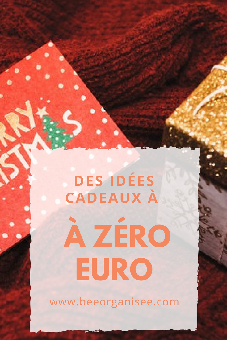 idées cadeaux à zéro euro